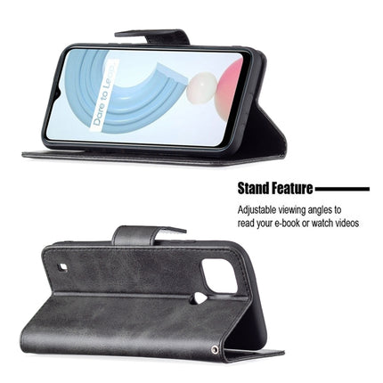 Retro Lambskin Texture Pure Color Horizontal Flip PU Leather Case with Holder & Card Slots & Wallet & Lanyard, For OPPO Realme C21/C20, For OPPO Realme 8 5G/Realme V13 5G
