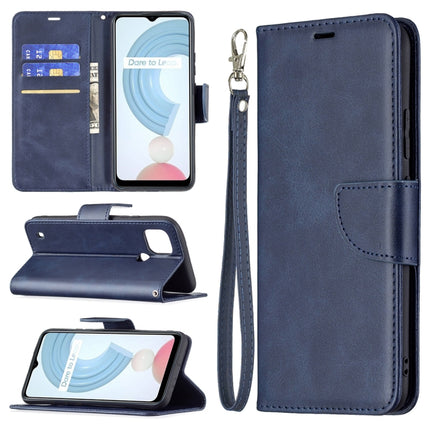 Retro Lambskin Texture Pure Color Horizontal Flip PU Leather Case with Holder & Card Slots & Wallet & Lanyard, For OPPO Realme C21/C20, For OPPO Realme 8 5G/Realme V13 5G