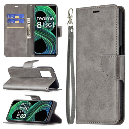 Retro Lambskin Texture Pure Color Horizontal Flip PU Leather Case with Holder & Card Slots & Wallet & Lanyard, For OPPO Realme C21/C20, For OPPO Realme 8 5G/Realme V13 5G