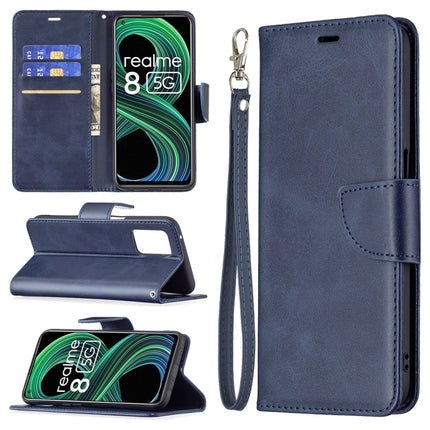 Retro Lambskin Texture Pure Color Horizontal Flip PU Leather Case with Holder & Card Slots & Wallet & Lanyard, For OPPO Realme C21/C20, For OPPO Realme 8 5G/Realme V13 5G