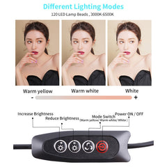 JSK-B1 USB Portable Ten-level Brightness Adjustable Live Conference Desktop LED Fill Light, Color Temperature: 3000-6500K