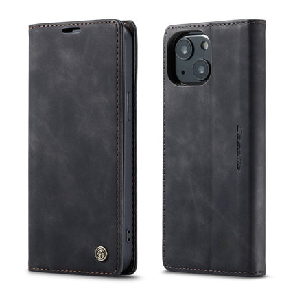 CaseMe-013 - Funda de piel con tapa horizontal multifuncional retro esmerilada con ranura para tarjetas, soporte y billetera, para iPhone 13 mini, iPhone 13, iPhone 13 Pro, iPhone 13 Pro Max