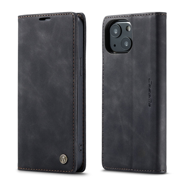 CaseMe-013 - Funda de piel con tapa horizontal multifuncional retro esmerilada con ranura para tarjetas, soporte y billetera, para iPhone 13 mini, iPhone 13, iPhone 13 Pro, iPhone 13 Pro Max