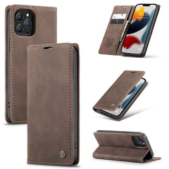 CaseMe-013 Multifunktionale Retro Frosted Horizontal Flip Lederhülle mit Kartenfach &amp; Halter &amp; Geldbörse, Für iPhone 13 mini, Für iPhone 13, Für iPhone 13 Pro, Für iPhone 13 Pro Max