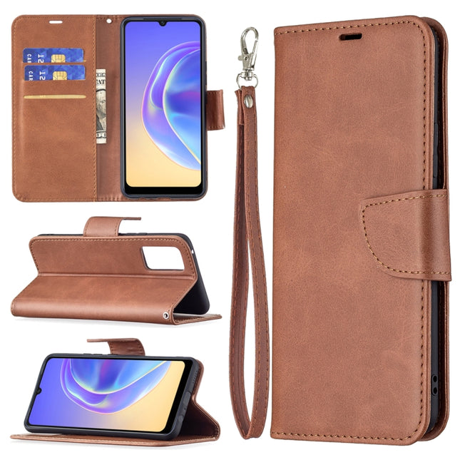 Retro Lambskin Texture Pure Color Horizontal Flip PU Leather Case with Holder & Card Slots & Wallet & Lanyard, For vivo V21e 4G, For vivo V21e 5G, For vivo V21, For vivo Y11 / Y15 / Y12 / Y17