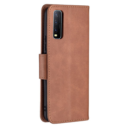 Retro Lambskin Texture Pure Color Horizontal Flip PU Leather Case with Holder & Card Slots & Wallet & Lanyard, For vivo Y20, For vivo Y51 2020 / Y51a / Y51s