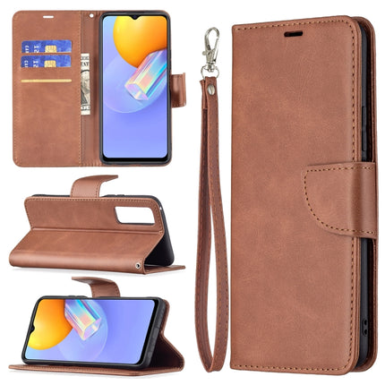 Retro Lambskin Texture Pure Color Horizontal Flip PU Leather Case with Holder & Card Slots & Wallet & Lanyard, For vivo Y20, For vivo Y51 2020 / Y51a / Y51s