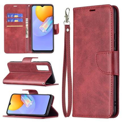 Retro Lambskin Texture Pure Color Horizontal Flip PU Leather Case with Holder & Card Slots & Wallet & Lanyard, For vivo Y20, For vivo Y51 2020 / Y51a / Y51s