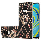 For Xiaomi Redmi Note 9S / Black Flower