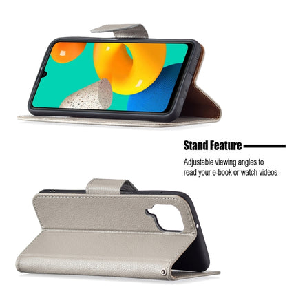 Litchi Texture Pure Color Horizontal Flip Leather Case with Holder & Card Slots & Wallet & Lanyard, For Samsung Galaxy M32