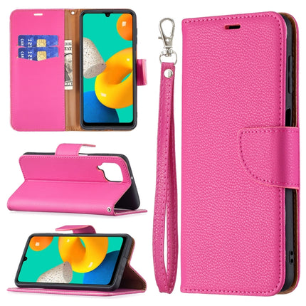 Litchi Texture Pure Color Horizontal Flip Leather Case with Holder & Card Slots & Wallet & Lanyard, For Samsung Galaxy M32