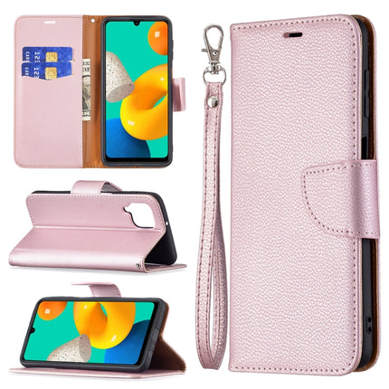 Litchi Texture Pure Color Horizontal Flip Leather Case with Holder & Card Slots & Wallet & Lanyard, For Samsung Galaxy M32