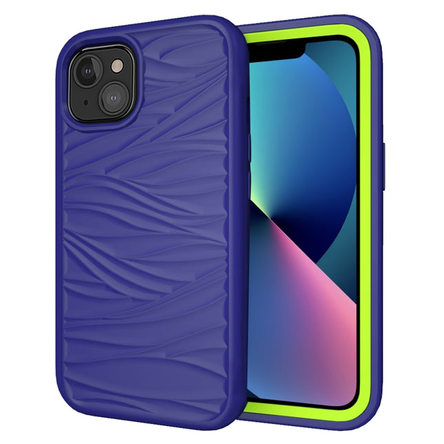 Wellenmuster 3-in-1 Silikon + PC Stoßfeste Schutzhülle, Für iPhone 13 mini, Für iPhone 13, Für iPhone 13 Pro, Für iPhone 13 Pro Max