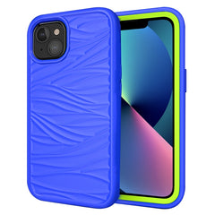 Funda protectora a prueba de golpes de silicona y PC con patrón de ondas 3 en 1, para iPhone 13 mini, para iPhone 13, para iPhone 13 Pro, para iPhone 13 Pro Max