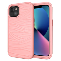 Funda protectora a prueba de golpes de silicona y PC con patrón de ondas 3 en 1, para iPhone 13 mini, para iPhone 13, para iPhone 13 Pro, para iPhone 13 Pro Max