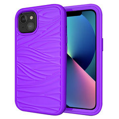 Funda protectora a prueba de golpes de silicona y PC con patrón de ondas 3 en 1, para iPhone 13 mini, para iPhone 13, para iPhone 13 Pro, para iPhone 13 Pro Max