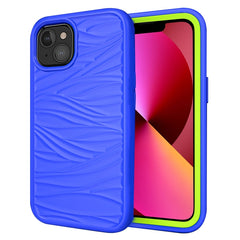 Funda protectora a prueba de golpes de silicona y PC con patrón de ondas 3 en 1, para iPhone 13 mini, para iPhone 13, para iPhone 13 Pro, para iPhone 13 Pro Max