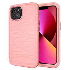 Funda protectora a prueba de golpes de silicona y PC con patrón de ondas 3 en 1, para iPhone 13 mini, para iPhone 13, para iPhone 13 Pro, para iPhone 13 Pro Max