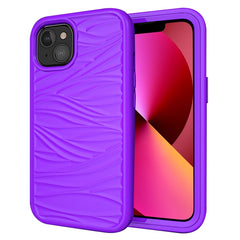 Funda protectora a prueba de golpes de silicona y PC con patrón de ondas 3 en 1, para iPhone 13 mini, para iPhone 13, para iPhone 13 Pro, para iPhone 13 Pro Max