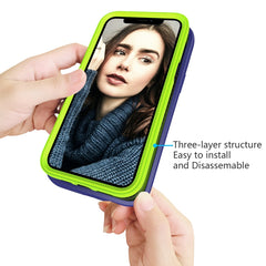 Wave Pattern 3 in 1 Silicone + PC Shockproof Protective Case, For iPhone 13 Pro Max
