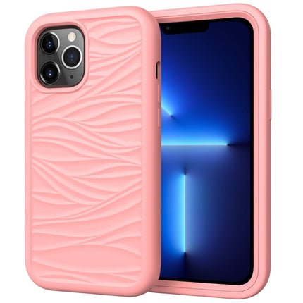 Wave Pattern 3 in 1 Silicone + PC Shockproof Protective Case, For iPhone 13 Pro Max