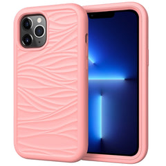 Funda protectora a prueba de golpes de silicona y PC con patrón de ondas 3 en 1, para iPhone 13 mini, para iPhone 13, para iPhone 13 Pro, para iPhone 13 Pro Max