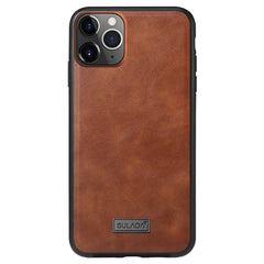 SULADA Shockproof TPU + Handmade Leather Protective Case, For iPhone 11 Pro, For iPhone 11, For iPhone 11 Pro Max