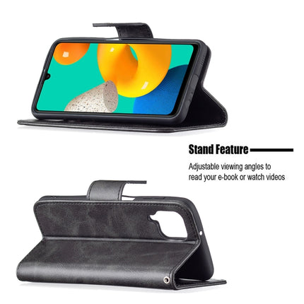 Retro Lambskin Texture Pure Color Horizontal Flip PU Leather Case with Holder & Card Slots & Wallet & Lanyard, For Samsung Galaxy M32