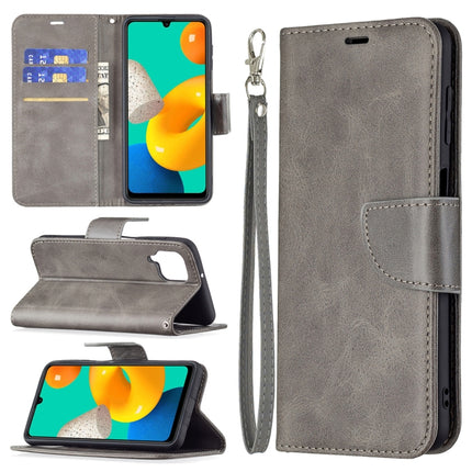 Retro Lambskin Texture Pure Color Horizontal Flip PU Leather Case with Holder & Card Slots & Wallet & Lanyard, For Samsung Galaxy M32