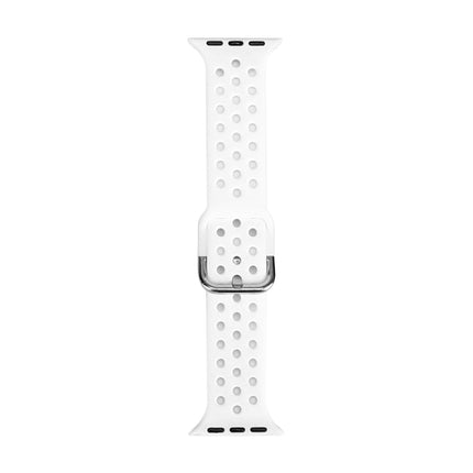 Silicone Replacement Watchband For Apple Watch Series, 7 41mm / 6 & SE & 5 & 4 40mm / 3 & 2 & 1 38mm