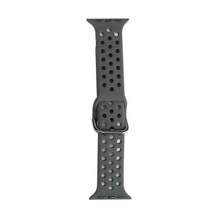 Silicone Replacement Watchband For Apple Watch Series, 7 41mm / 6 & SE & 5 & 4 40mm / 3 & 2 & 1 38mm