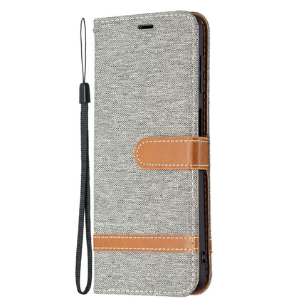 Color Matching Denim Texture Horizontal Flip Leather Case with Holder & Card Slots & Wallet & Lanyard, For Samsung Galaxy M32