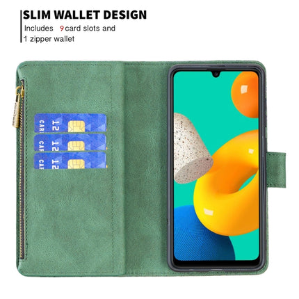 Flying Butterfly Embossing Pattern Zipper Horizontal Flip Leather Case with Holder & Card Slots & Wallet, For Samsung Galaxy M32