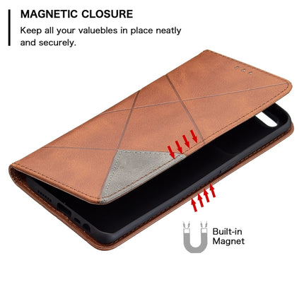 Rhombus Texture Horizontal Flip Magnetic Leather Case with Holder & Card Slots, For OPPO A7, For OPPO A15, For OPPO A54 4G / A55 5G, For OPPO A74 4G / F19 4G