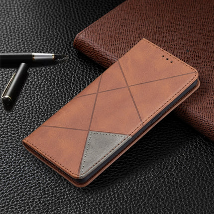 Rhombus Texture Horizontal Flip Magnetic Leather Case with Holder & Card Slots, For OPPO A7, For OPPO A15, For OPPO A54 4G / A55 5G, For OPPO A74 4G / F19 4G