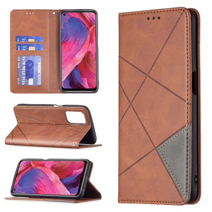 Rhombus Texture Horizontal Flip Magnetic Leather Case with Holder & Card Slots, For OPPO A74 5G / A93 5G / A54 5G, For OPPO A94 4G / Reno 5F / F19 Pro, For OPPO A94 5G / F19 Pro Plus / Reno5 Z 5G, For OPPO Reno5 Pro