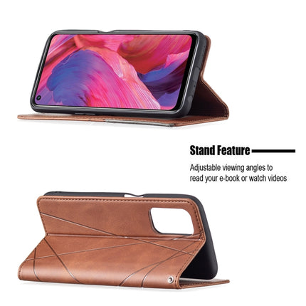 Rhombus Texture Horizontal Flip Magnetic Leather Case with Holder & Card Slots, For OPPO A74 5G / A93 5G / A54 5G, For OPPO A94 4G / Reno 5F / F19 Pro, For OPPO A94 5G / F19 Pro Plus / Reno5 Z 5G, For OPPO Reno5 Pro