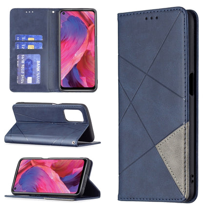 Rhombus Texture Horizontal Flip Magnetic Leather Case with Holder & Card Slots, For OPPO A74 5G / A93 5G / A54 5G, For OPPO A94 4G / Reno 5F / F19 Pro, For OPPO A94 5G / F19 Pro Plus / Reno5 Z 5G, For OPPO Reno5 Pro