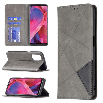 Rhombus Texture Horizontal Flip Magnetic Leather Case with Holder & Card Slots, For OPPO A74 5G / A93 5G / A54 5G, For OPPO A94 4G / Reno 5F / F19 Pro, For OPPO A94 5G / F19 Pro Plus / Reno5 Z 5G, For OPPO Reno5 Pro