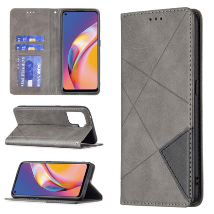 Rhombus Texture Horizontal Flip Magnetic Leather Case with Holder & Card Slots, For OPPO A74 5G / A93 5G / A54 5G, For OPPO A94 4G / Reno 5F / F19 Pro, For OPPO A94 5G / F19 Pro Plus / Reno5 Z 5G, For OPPO Reno5 Pro
