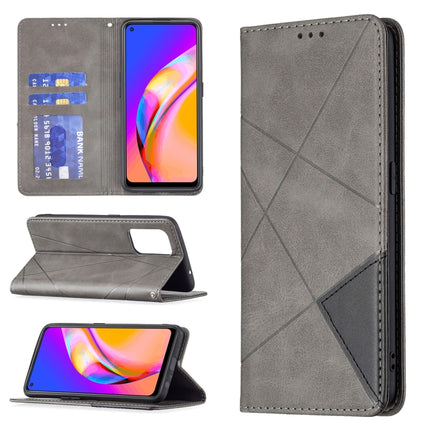 Rhombus Texture Horizontal Flip Magnetic Leather Case with Holder & Card Slots, For OPPO A74 5G / A93 5G / A54 5G, For OPPO A94 4G / Reno 5F / F19 Pro, For OPPO A94 5G / F19 Pro Plus / Reno5 Z 5G, For OPPO Reno5 Pro