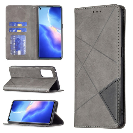 Rhombus Texture Horizontal Flip Magnetic Leather Case with Holder & Card Slots, For OPPO A74 5G / A93 5G / A54 5G, For OPPO A94 4G / Reno 5F / F19 Pro, For OPPO A94 5G / F19 Pro Plus / Reno5 Z 5G, For OPPO Reno5 Pro