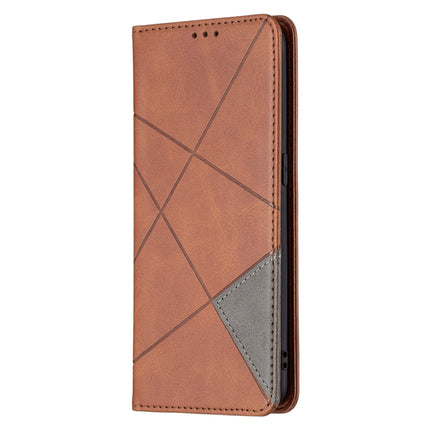 Rhombus Texture Horizontal Flip Magnetic Leather Case with Holder & Card Slots, For OPPO Reno5, For OPPO Reno6, For OPPO Realme 8 / 8 Pro, For OPPO Realme C15 / C12 / C25