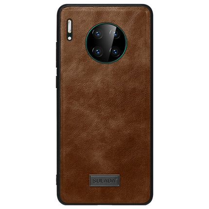 SULADA Shockproof TPU + Handmade Leather Protective Case, For Huawi Mate 30, For Huawi Mate 30 Pro, For Galaxy Note 10+