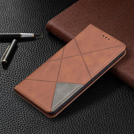 Rhombus Texture Horizontal Flip Magnetic Leather Case with Holder & Card Slots, For vivo V21e 4G, For vivo V21e 5G, For vivo V21, For vivo Y11/Y15/Y12/Y17