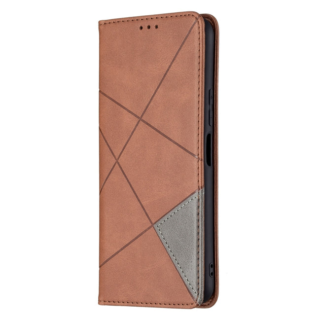 Rhombus Texture Horizontal Flip Magnetic Leather Case with Holder & Card Slots, For vivo Y20, For vivo Y51 2020 / Y51a / Y51s