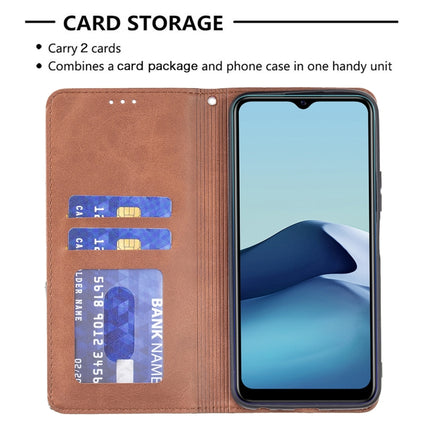 Rhombus Texture Horizontal Flip Magnetic Leather Case with Holder & Card Slots, For vivo Y20, For vivo Y51 2020 / Y51a / Y51s