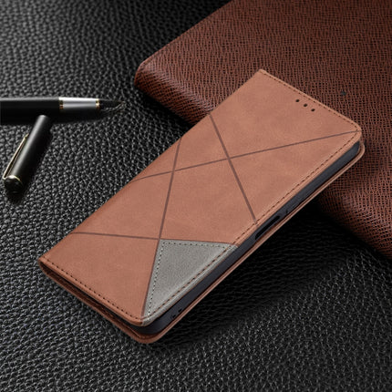 Rhombus Texture Horizontal Flip Magnetic Leather Case with Holder & Card Slots, For vivo Y20, For vivo Y51 2020 / Y51a / Y51s