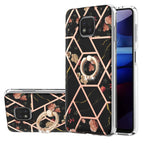 For Motorola Moto G Power (2021) / Black Flower
