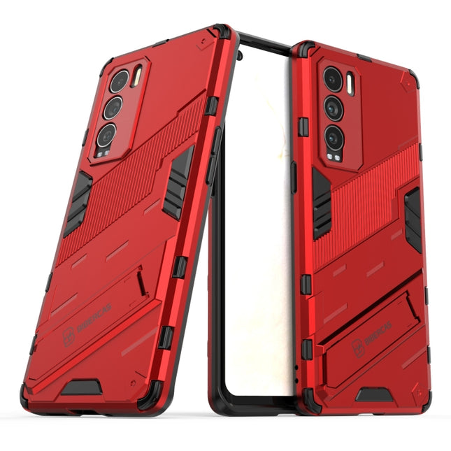 Punk Armor 2 in 1 PC + TPU Shockproof Case with Invisible Holder, For Realme GT Explorer Master, For OPPO Realme GT Explorer Master